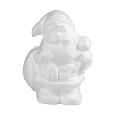Styropianowy Mikołaj Czakos z workiem, 17cm - 2